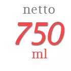 Berat netto minyak goreng 750ml