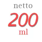 Berat netto minyak goreng 200ml